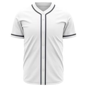 Maillots de baseball personnalisés en gros, impression par transfert thermique, matière Spandex/Coton respirante, grandes tailles, service OEM SPORTS - Product Image 3