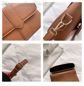 Leather <b>Crossbody</b> Fashion <b>Crossbody</b> Adjustable Shoulder <b>Strap</b> Couples Gift for Girlfriend Casual Bag LCS-0068E - Product Image 6