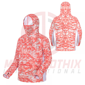 เสื้อฮู้ดตกปลาสำหรับผู้ชาย ผ้าบาง ระบายอากาศได้ดี เป็นมิตรกับสิ่งแวดล้อม จำหน่ายจำนวนมาก - Product Image 5