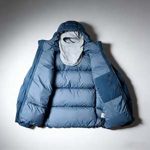 Blouson matelassé à capuche pour homme, manteau d'hiver épais avec cagoule intégrée, fermeture éclair intégrale, isolé pour l'extérieur - Product Image 4