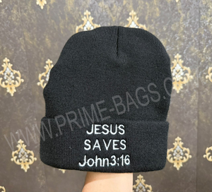 Prime <b>Bags</b> Custom Embroidered Logo High Quality Unisex Sport Winter Outdoor Cycling Dot Wool Blend Acrylic Knitted Personalized - Product Image 5