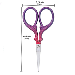 Tijeras de Bordado Profesionales con Hojas de Acero Inoxidable Afiladas y Puntas Finas para Costura y Belleza - Product Image 3