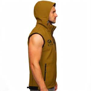 Chaqueta Casual con Capucha y Cuello Alto para Senderismo de Otoño, Unisex, Impermeable 10K, Transpirable, Cortavientos, Color Sólido, Relleno de Poliéster Lavado - Product Image 1