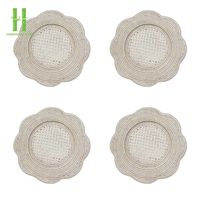 Assiettes rondes en rotin écologiques les plus vendues, sets de table bohèmes en osier tressé pour la décoration de table de HNH CRAFT