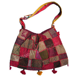 Embroidered Kutch Style Shoulder <b>Bag</b> Tribal Indian Handmade Patchwork Handbag Banjara Ethnic Ladies Purse Vintage <b>Boho</b> Fashion - Product Image 2