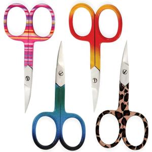 Tijeras para uñas de salón de belleza de color rosa, alta calidad, 3,5mm de espesor, belleza de cejas, cutícula curvada, manicura, Tijeras para uñas - Product Image 5