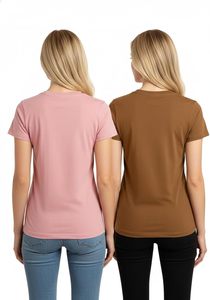 Camiseta Casual de Verano para Mujer, Suave, Ecológica, Transpirable, con Estampado, Cuello Redondo, Manga Corta - Product Image 3