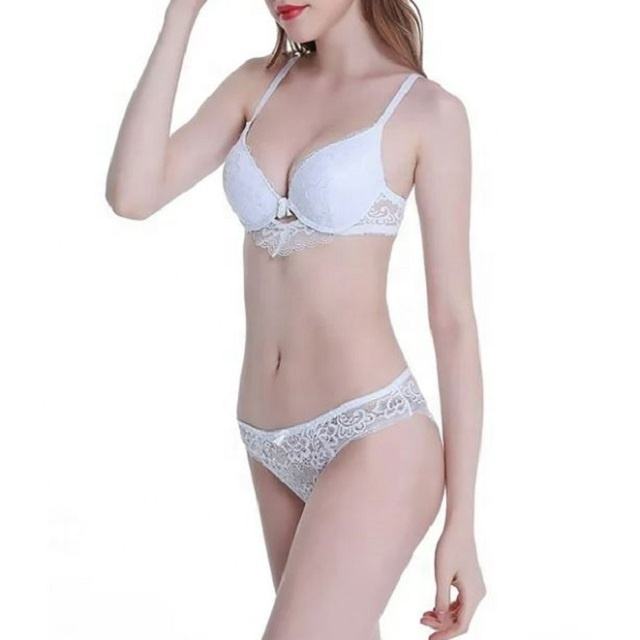 BD Wholesale Sexy Lace Full Cup Underwire Ladies Push Bra Solid Color Seamless Embroidery Eco-Friendly Breathable Underwear Sets
