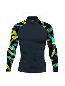 Women's MMA Rash Guard <b>Long</b> Sleeve Elastic Spandex Gym Compression Shirt - Product Image 2