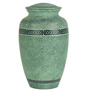 Unique Brown Color Chain Design Cremation Urns Etched Funeral <b>Keepsakes</b> <b>for</b> <b>Ashes</b> Burial Service - Product Image 2