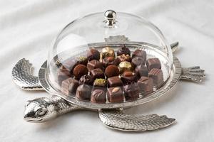 Présentoir à Gâteau en Bois Décoratif Tortue Marine avec Cloche en Verre Transparent et Base Métallique Unique en Forme d'Animal pour Pâtisserie - Product Image 3