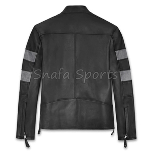 Chaqueta de Cuero para Hombre, Estilo Biker, Corte Ajustado, a la Moda, para Invierno, Ropa Urbana Elegante para Hombre - Product Image 2