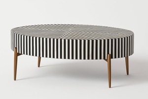 Mesa de Centro de Estilo Art Deco Europeo Moderno, Hecha a Mano, con Incrustaciones de Hueso, Forma Cuadrada, Material de Madera, para Sala de Estar Interior - Product Image 4