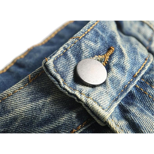 Jeans en denim ample à jambes larges pour hommes, noir délavé, style streetwear surdimensionné et baggy - Product Image 5