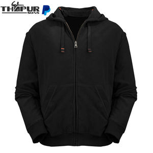 Sudadera con capucha y cremallera completa para hombre personalizada, ropa deportiva informal, sudadera con cremallera cálida de invierno, ropa de abrigo transpirable con servicio OEM - Product Image 6