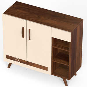 Meuble à chaussures autoportant Oleye à 2 portes avec tiroir, installation facile - Product Image 5