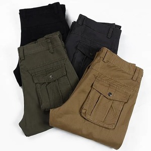 Men's Casual cargo pants Style Side Pocket Fashion <b>Trousers</b> Custom LOGO Jogger pants - Product Image 3