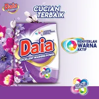DAIA Deterjen Bubuk Ramah Lingkungan 2.1kg untuk Pakaian Melindungi Warna Kain & Menghilangkan Noda Model 0 Buatan Malaysia
