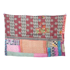 Super Fine Kantha Quilt Vintage Indian Handmade Cotton Blanket Reversible Throw <b>Bedspread</b> Indian Reversible Hand Stitched Heavy - Product Image 1