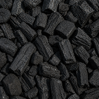 Charbon de noix de coco noir, 3 heures de combustion, pour barbecue, modèle 16, 3% de cendres, marque Sulawesi