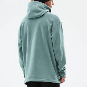 Sudadera con Capucha para Hombre, Color Verde Azulado, Corte Regular, Color Sólido, Informal, para Otoño, con Bolsillo - Product Image 5