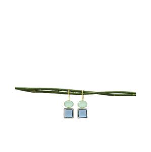 ต่างหูหยดน้ำเงินสเตอร์ลิง925สำหรับผู้หญิงเครื่องประดับเพชรไข่มุกอัญมณีที่ไม่เหมือนใครสำหรับงานแต่งงานของขวัญโอกาสอื่นๆ - Product Image 1