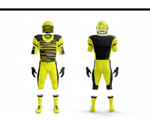 Ensemble d'uniformes de football américain, fabricant de vêtements de sport personnalisés de haute qualité |   Tenue de football d'équipe |   Vêtements de sport en polyester respirant - Product Image 1