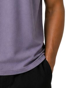 Camiseta sin Mangas para Hombre, Color Lavanda, de Algodón Premium, para Gimnasio, Fitness, Casual, Verano, Ligera, Transpirable, Ajuste Personalizado - Product Image 3