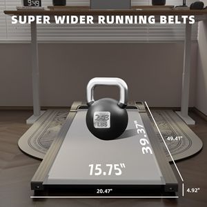 ลู่วิ่งไฟฟ้าแบบพกพา 1.0 แรงม้า สำหรับวางใต้โต๊ะ พร้อมระบบปรับความชัน เหมาะสำหรับใช้ในบ้าน/สำนักงาน เครื่องเดิน-วิ่งออกกำลังกาย รุ่น 242 - Product Image 5