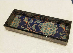 Art Deco Brass Decorative Tray Rectangle Geometric Pattern Metal Handicraft Single-piece Package - Product Image 6