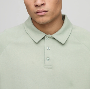Vêtements décontractés d'été pour hommes, chemises à manches courtes en tricot uni, 100% coton de qualité supérieure, 2 couleurs, logo imprimé DTF personnalisé - Product Image 5