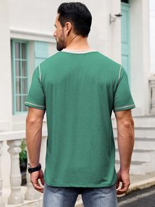 Wholesale Mens Slim Fit Acid Wash <b>TShirt</b> Crew Neck Short Sleeve Stonewashed Tee Front Logo High Quality Heavyweight Available - Product Image 3