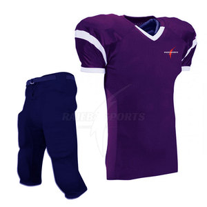 Uniforme de Fútbol Americano RAIEBA SPORTS RE-10, Nombre del Equipo Personalizado, Transpirable, Servicio OEM, 100% Poliéster, Colores y Tallas Personalizadas - Product Image 2