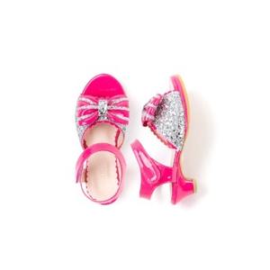 Sandalias de Tacón para Niñas, Estilo Coreano OZKIZ, Punta Abierta con Decoración de Lazo, Diseño Sólido, para 2-6 Años, Uso en Verano, Venta al Por Mayor - Product Image 1