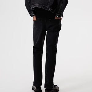Latest Design <b>Men's</b> High <b>Elastic</b> <b>Waist</b> Denim <b>Jeans</b> with Custom Logo Breathable 100% Cotton Wholesale Supplier - Product Image 4