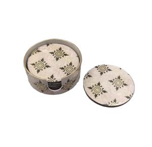 Juego de 4 posavasos de estilo único con tablero de MDF, impresión de adhesivo esmaltado, a un precio muy asequible. - Product Image 4