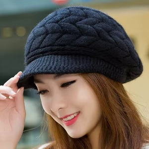 Womens Warm Windproof Hat Crochet Skullies Knitted <b>Winter</b> <b>Cap</b> Fashion Elegant Autumn <b>Winter</b> Beanies - Product Image 2