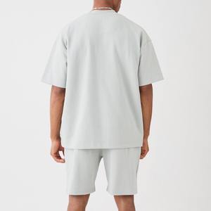 Conjunto de Pantalones Cortos Personalizados de Talla Grande, Poliéster/Algodón, Logotipo Bordado Estampado, Camiseta y Pantalones Deportivos para Hombre, Traje Deportivo de Fútbol - Product Image 6