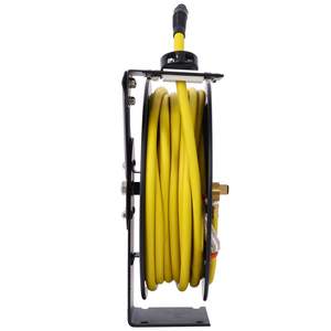 รีลท่อลมก่อสร้างแขนเดียวยืดหดได้3/8นิ้ว x 50ฟุตท่อยาง SBR 300PSI สูงสุดอุตสาหกรรมหนักเหล็ก - Product Image 3