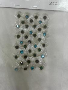 Handmade Embroidered Flower Patches Custom <b>Beaded</b> Fabric Applique Trims for Garments - Product Image 1