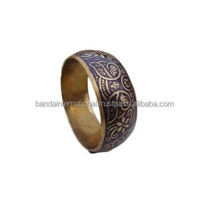 Hand Crafted Iron Bangle With Flower Design For Women Wearing Indian <b>Jewellery</b> Beautiful Design For Gifts - Product Image 5