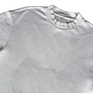 Wholesale <b>T</b>-<b>shirt</b> Manufacturer Mock Neck Sun Faded Acid Washed Cropped 300gsm Heavyweight Cotton <b>Boxy</b> <b>T</b>-<b>shirt</b> Men - Product Image 4