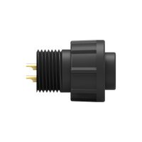 Connecteur Adaptateur Industriel Automobile Étanche IP67 4A 250V, Taille B, 3 Broches, en Laiton Moulé en Nylon, Rond avec Câble
