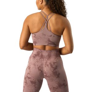 Soutien-gorge de sport sans couture pour femme, leggings taille haute, tenue de sport respirante et extensible pour la gym et le fitness, avec logo personnalisé - Product Image 2