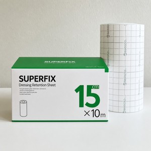 Bandages médicaux Superfix 15cm x 10m, rouleau adhésif non tissé, bandage de fixation, ruban médical, bandages de protection pour le sport - Product Image 2
