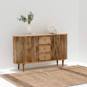 Buffet en bois de rotin Vandana Pebble Merino pour des intérieurs modernes élégants, adaptés à l'intérieur et à l'extérieur - Product Image 1