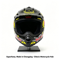 Casque de moto tout-terrain intégral personnalisé certifié DOT, à libération rapide, haute performance, pour toutes les saisons