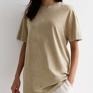 T-shirt pour femme, couleur unie, 100% coton, col rond, manches courtes, respirant, écologique, séchage rapide, décontracté pour l'été - Product Image 5