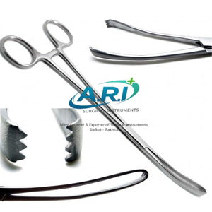 คีม Teale Vulsellum แบบ 3x4 ฟัน 23 ซม. สำหรับการผ่าตัดและการแพทย์ - Product Image 1
