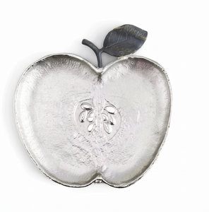 Élégante assiette en argent plaqué nickel faite à la main, idéale pour servir des collations, des bonbons, des salades, des fruits sur la table et le comptoir de cuisine. - Product Image 2